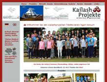 Tablet Screenshot of kailashprojekte.ch